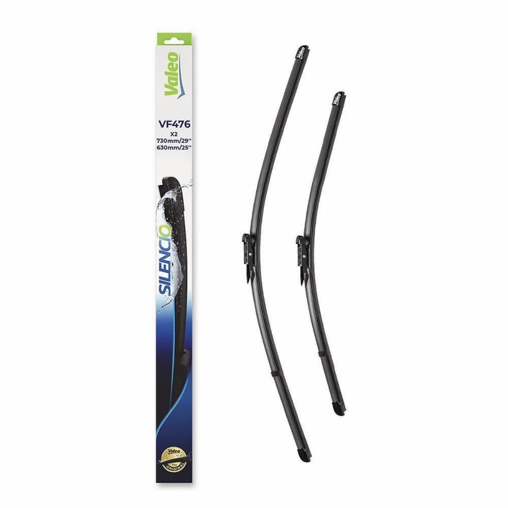 Front wiper blade set Valeo Silencio Flat 730 & 630 mm for Ford C-MAX 2 2015-2026