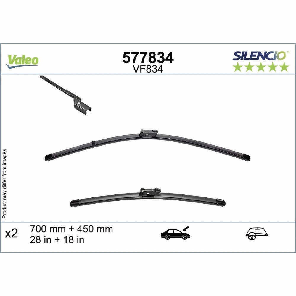 Stikla tīrītāji Valeo Silencio Flat automašīnai Cupra Tavascan