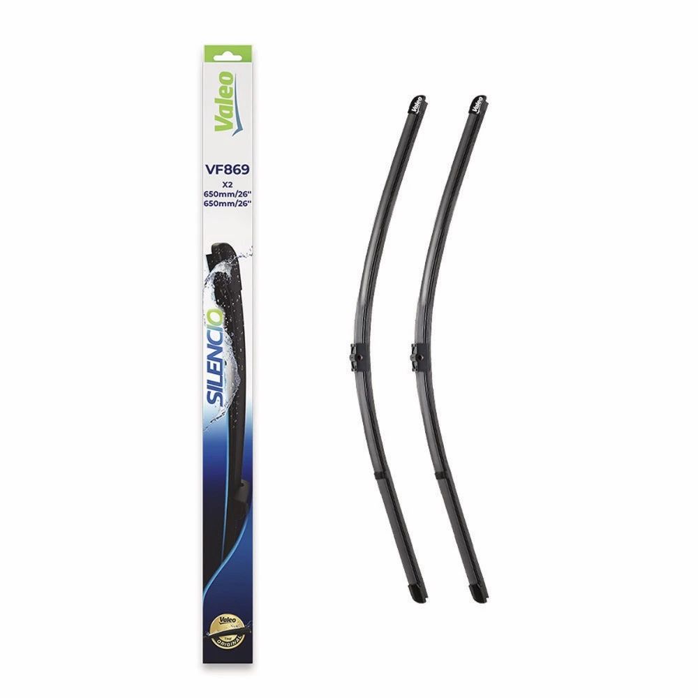 Front wiper blade set Valeo Silencio Flat 680 & 680 mm for Mercedes E Class 2002-2009