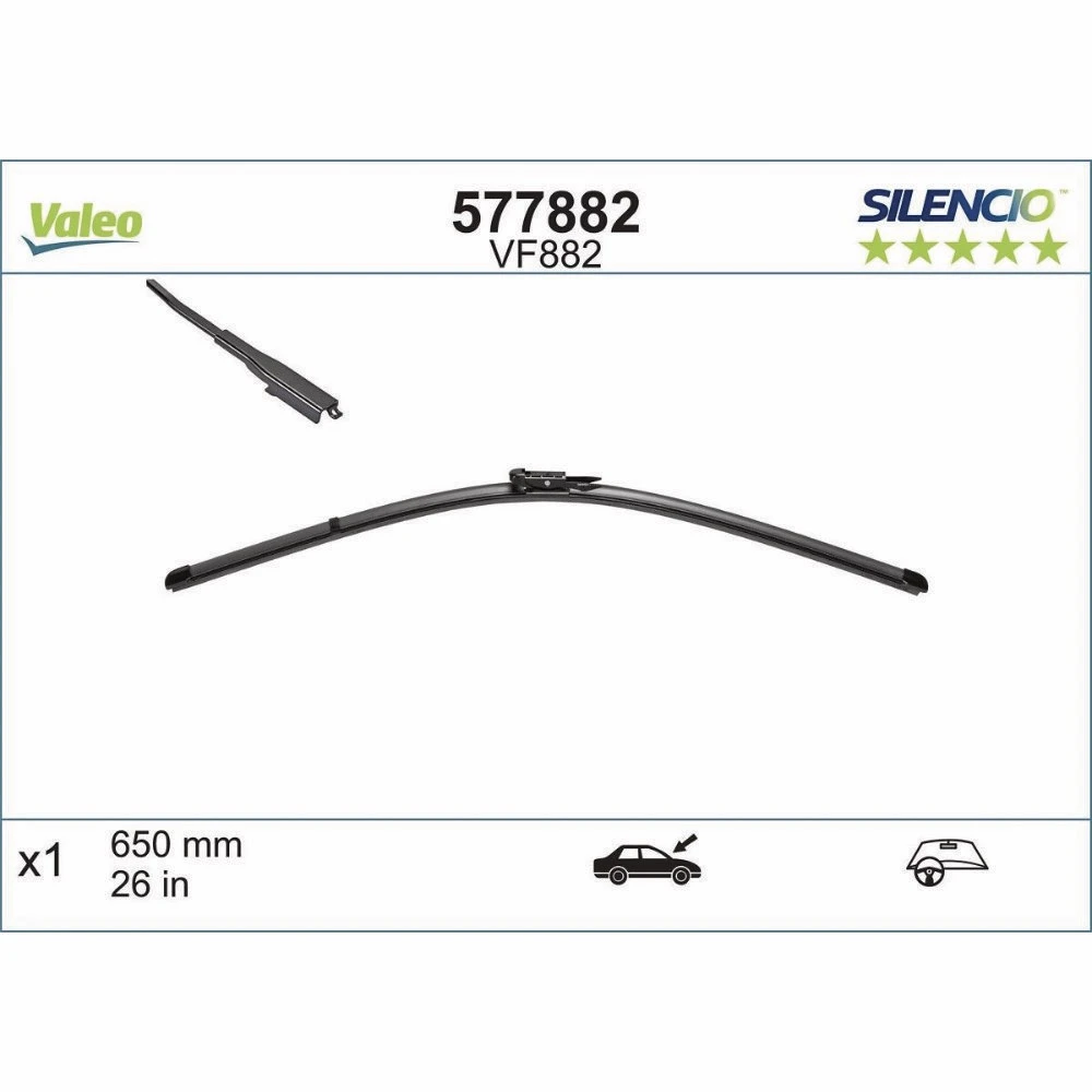 Дворники Valeo Silencio Flat для Toyota Aygo