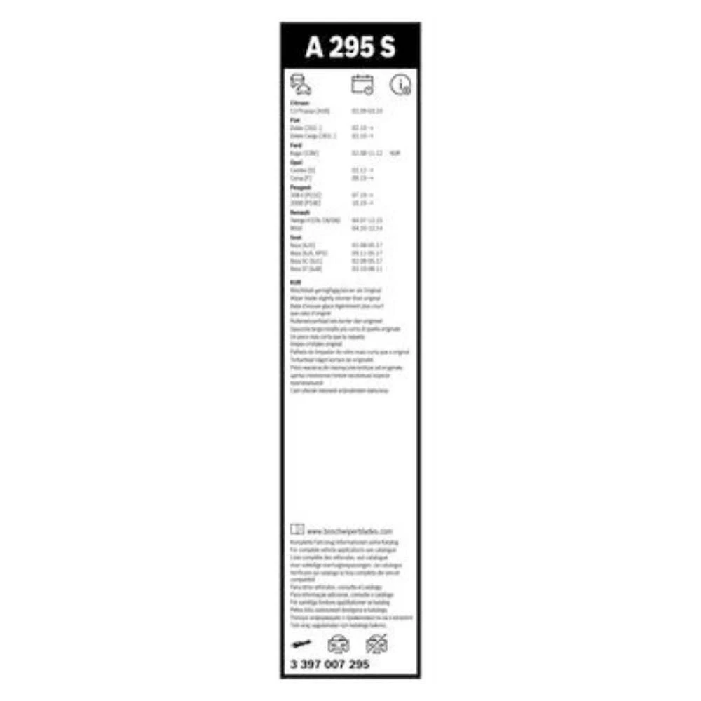 Front wiper blade set BOSCH AeroTwin 600 & 400 mm for Alfa Romeo Junior 2024-2026