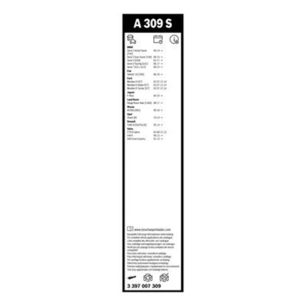 Front wiper blade set BOSCH AeroTwin 650 & 475 mm for Ford Evos 2023-2026