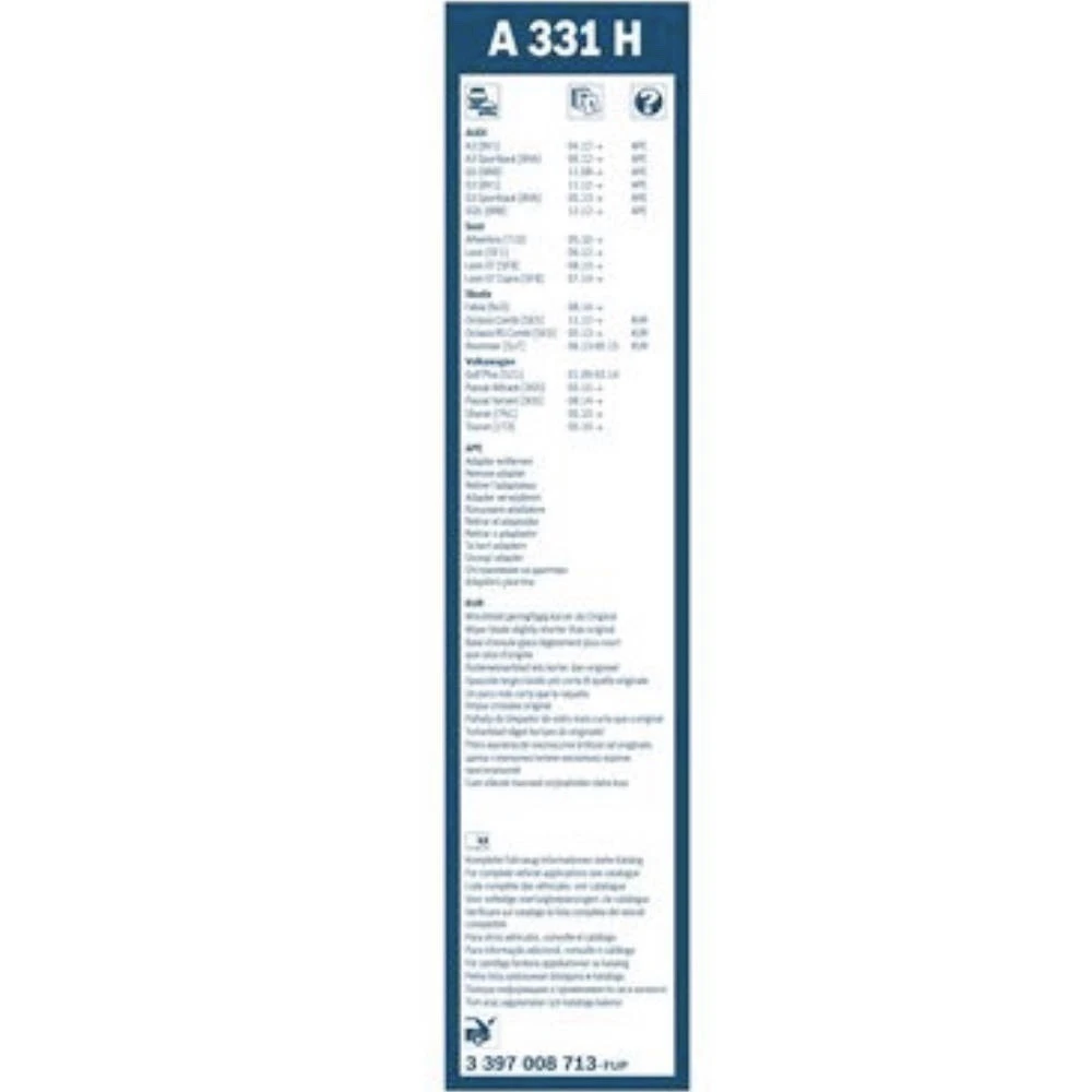 Rear wiper blade BOSCH Rear 330 mm for Li Xiang L9 2022-2026