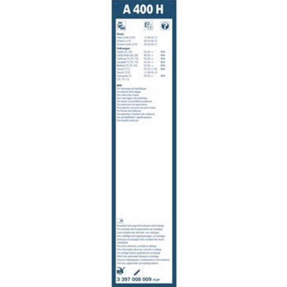 Rear wiper blade BOSCH Rear 400 mm for Skoda Octavia 2 2004-2013