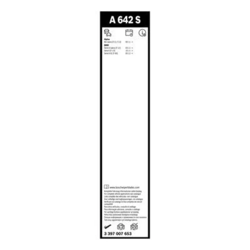 Front wiper blade set BOSCH AeroTwin 650 & 430 mm for Rolls-Royce Wraith 2013-2019