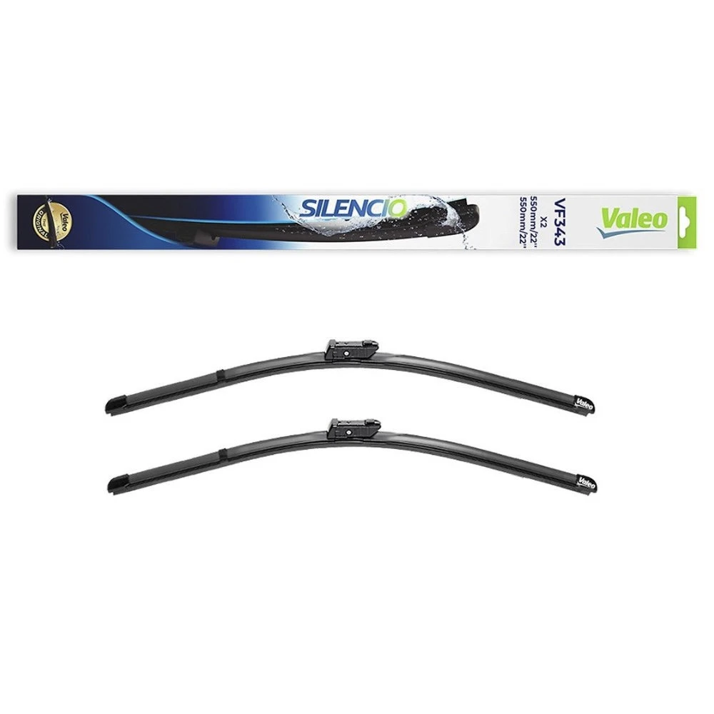 Front wiper blade set Valeo Silencio Flat 550 & 550 mm for Land Rover Defender 2 2019-2026