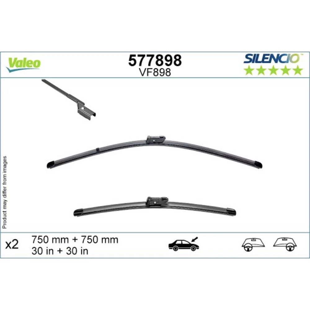 Stikla tīrītāji Valeo Silencio Flat automašīnai Cupra Born