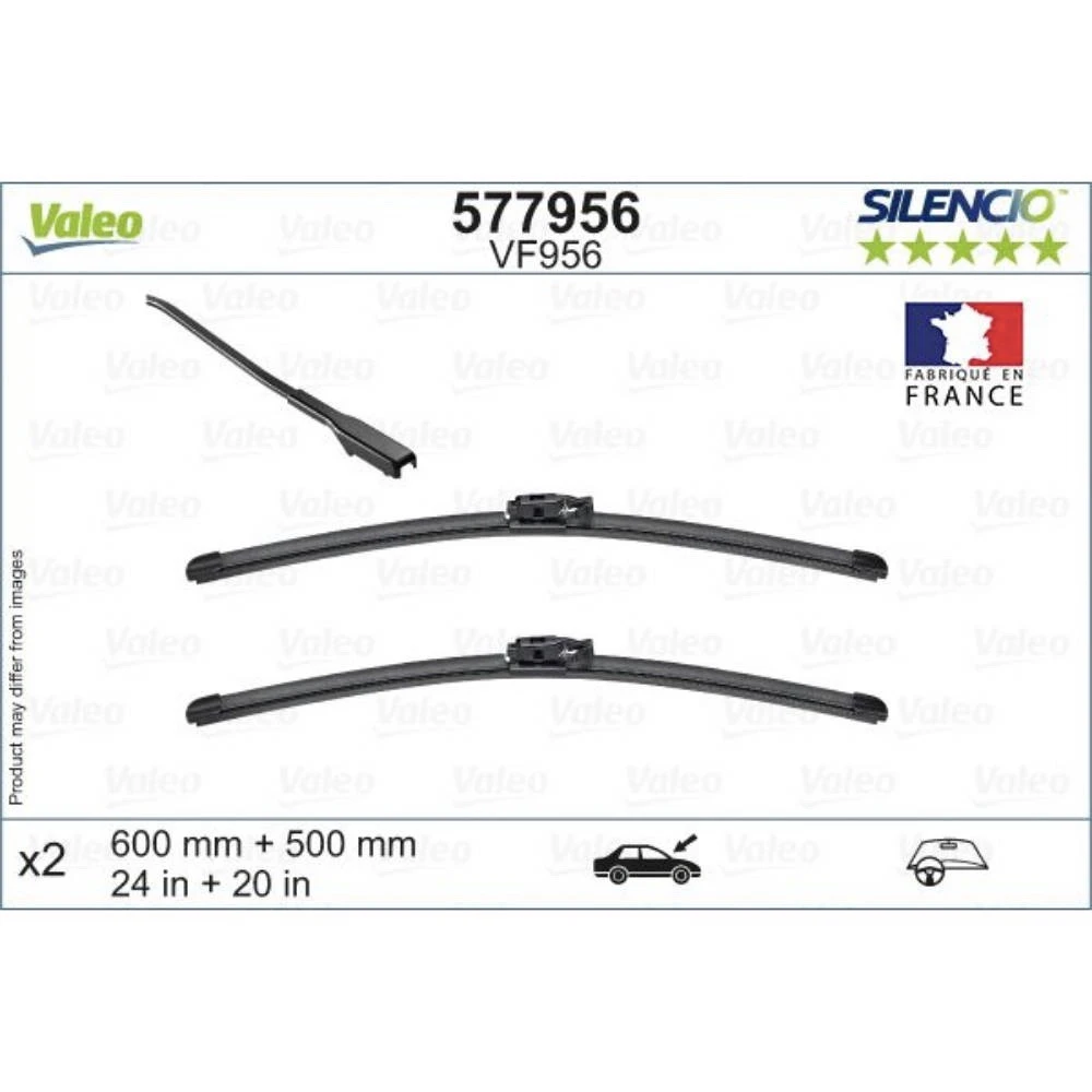 Щітки склоочисника Valeo Silencio Flat для BMW X2