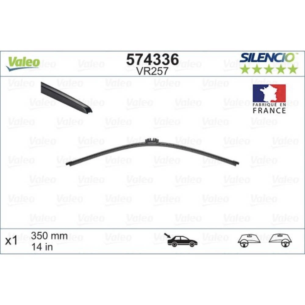 Rear wiper blade Valeo Silencio Rear 350 mm for Volvo V70 3 2007-2016