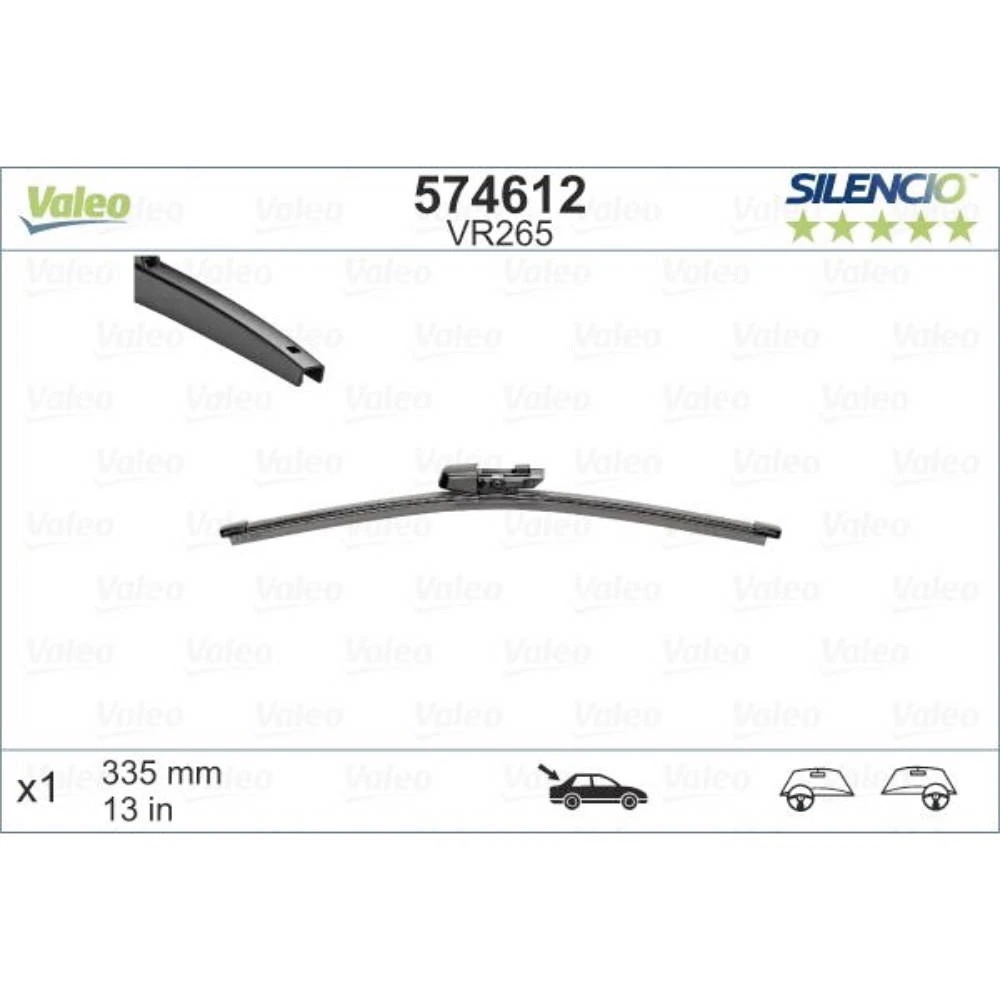 Rear wiper blade Valeo Silencio Rear 335 mm for Li Xiang L7 2022-2026