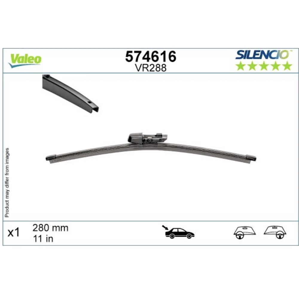 Stikla tīrītāji Valeo Silencio Rear automašīnai Cupra Born