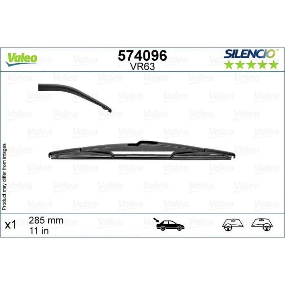 Stikla tīrītāji Valeo Silencio Rear automašīnai KIA Sportage